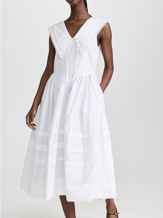 Sandy Liang Dresses & Skirts - Sandy Liang Opa Dress in White - Size 2